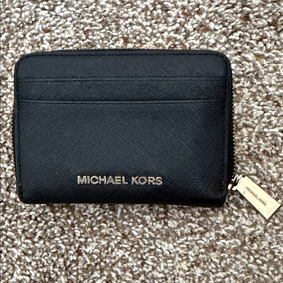 Michael Kors Handbags - Michael Kors Black Zip Wallet